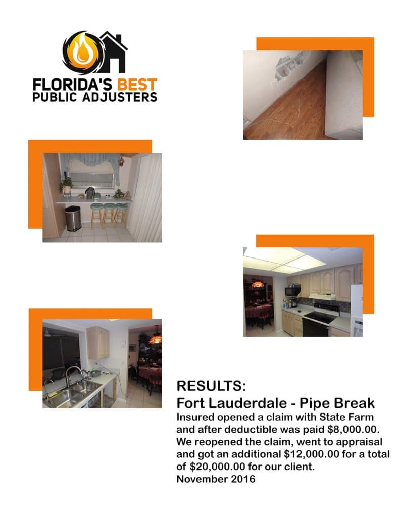 Fort Lauderdale Pipe Break Claim