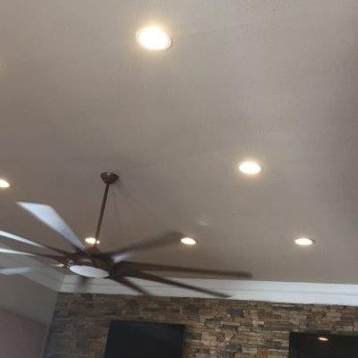 Ceiling fan and water damage