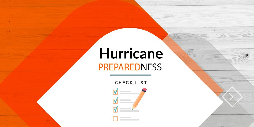 Hurricane preparedness checklist concept image