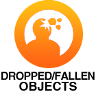 Dropped Fallen Objects Dropped / Fallen Objects badge