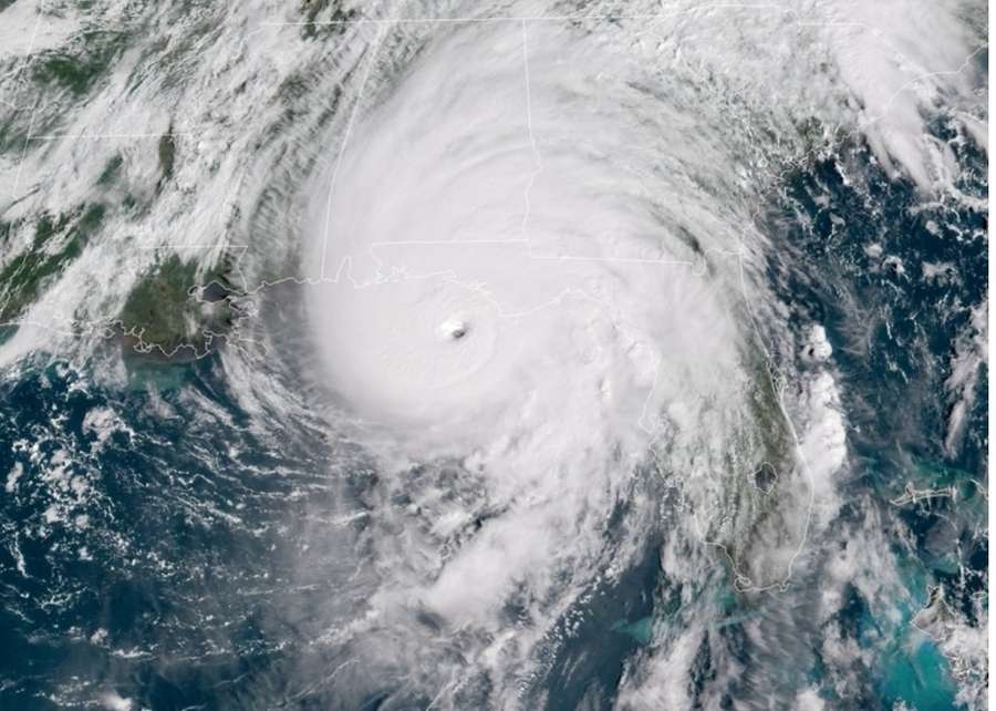 HURRICANE MICHAEL Satellite image over Florida