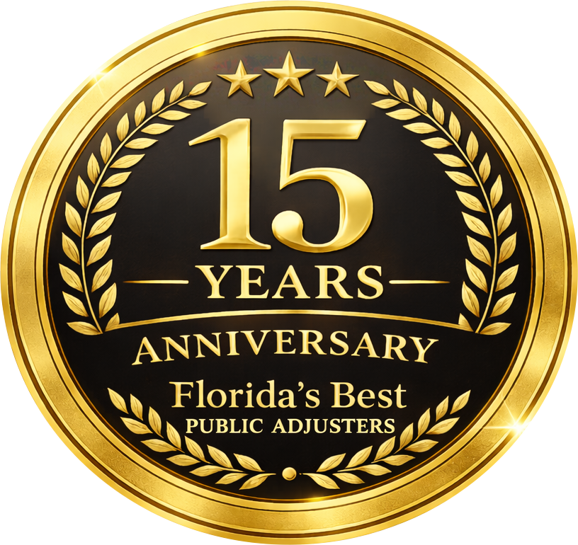 Floridas Best Public Adjusters 15 years badge