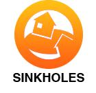 Sinkholes damage badge